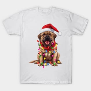 Christmas Mastiff T-Shirt